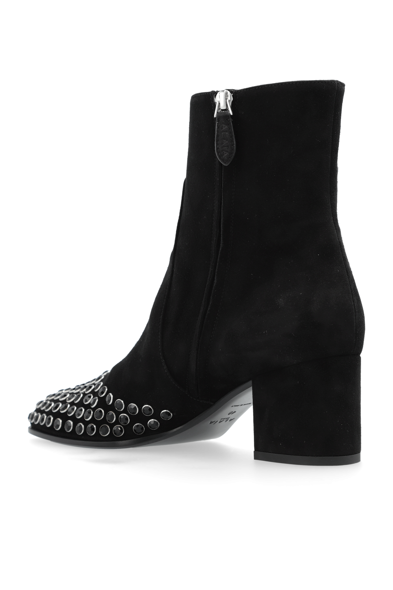 大特価‼️】ALAÏA アライア レザーレースアップメッシュブーツ